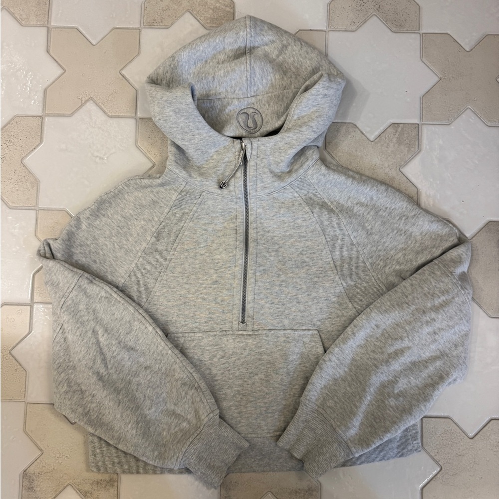 Lululemon Heather Gray Women's Scuba Half-Zip Hoodie XS/S - Picture 8 of 8
